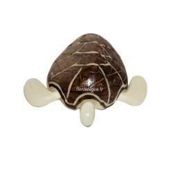 Figurine Tortue marine de face en tagua