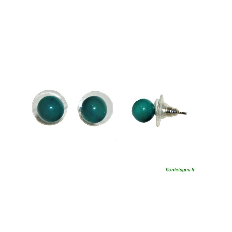 Boucles d'Oreilles Dési vert émeraude Boucles d'Oreilles Dési vert émeraude