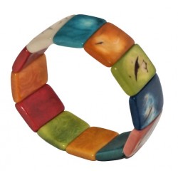 Bracelet Inka Multicolore en Corozo